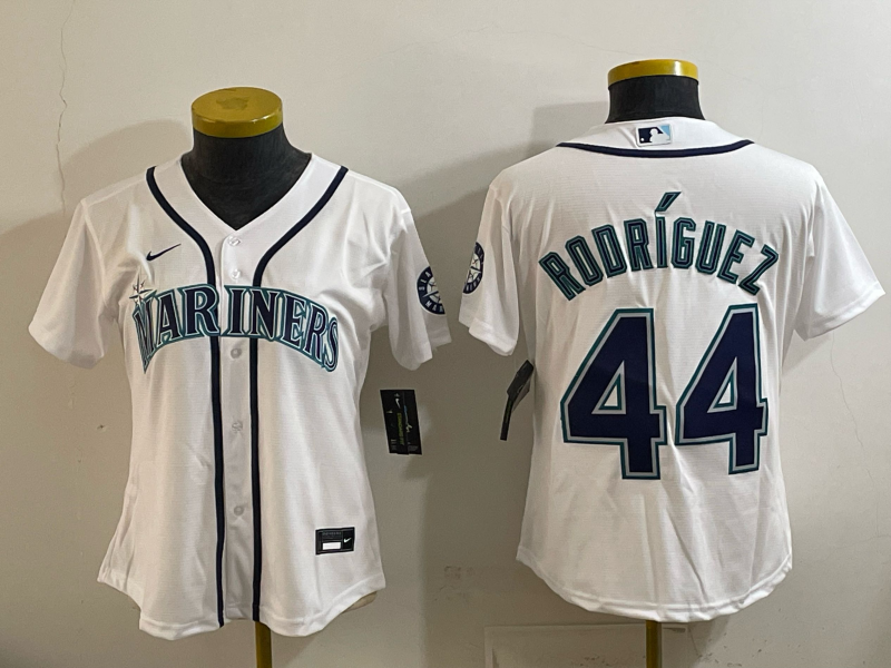 women 2026 Seattle Mariners #44 Rodriguez white Nike MLB Jersey 003
